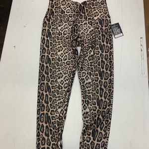 Leopard print high waisted leggings